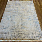 Hoom Rugs Motto 1002 Beyaz Mavi Halı