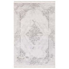 İpek Mekik Halı Blossom 13641 Gri Salon Halısı