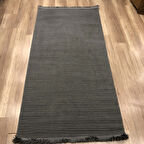Hoom Rugs Bükle 1120 Antrasit Mikrofiber Polyester İplik Antialerjik & Antibakteriyel Halı