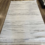 İpek La Vida 8405 A Gri Mavi Modern Salon Halısı