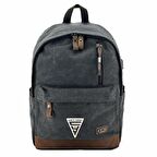 Ççs London 51568 Kanvas Usb Sırt Çantası Siyah