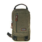 Ççs London 31184 Kanvas Çapraz Omuz Çantası Yeşil