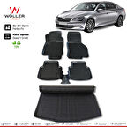 Skoda Superb Paspas Bagaj Havuzu Set 2015 2022 Arası 3D Wöller Ultraflex Set