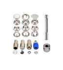 Hodbehod 100 Set 9.5 Mm Klikıt Çıtçıt Kalıp ve Manuel Çakım Kiti Set Saklama Kutulu