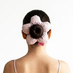 Woodycord Uçuk Pembe Pofuduk Scrunchie Topuz Tokası