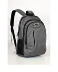 NK Gri Unisex Okul Sırt Çantası 15' Laptop Bölmeli Çanta-9002