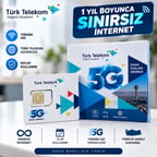 Türk Telekom 1 Yıl Boyunca Sınırsız İnternet – 5G Data Hat