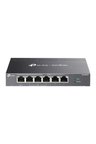 Tp-Link Omada Ds106Gpp 4 Port 10-100-1000 Poe+ Switch 2 Port Uplink Çelik Kasa Rack Mount
