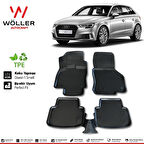 Audi A3 Paspas 2013 2020 Arası Uyumlu 3d Havuzlu Wöller Paspas
