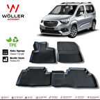 Opel Combo Paspas 2019 Sonrası 3d Havuzlu Wöller Paspas