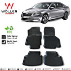 Skoda Superb Paspas 2015 Sonrası 3d Havuzlu Wöller Paspas