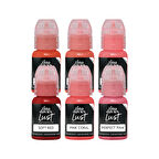 Perma Blend - Tina Davies Collection Lust Lip Kit - 6'lı Kalıcı Makyaj Boya Seti - 15 ml