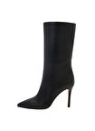 Siyah Kadın Topuklu Çizme KP3248