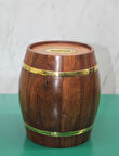 Pirinç Ahşap Fıçı Kumbara 1996