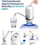 Yeni Nesil Dokunmatik Damacana Su Pompası Şarjlı 1200 Mah