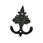 Antika Tarz Dekoratif Pirinç Çam Figürlü Askı - 98x57 Mm, Oksit