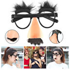 Eğlenceli Kılık Değiştirme Kaş Bıyık Mizah Gözlüğü 9x13 Cm