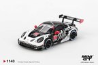 Mini GT 1/64 Porsche 911 GT3 R AO Racing Skeleton 2025 IMSA Petit Le Mans #77 MGT01143
