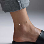 İnci Ve Yıldız Figürlü Halhal