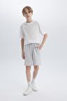 DeFacto Erkek Çocuk Esnek Belli Cepli Pike Şort B5866A825SMGR400