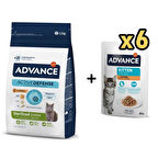 Advance Tavuklu Kısırlaştırılmış Yavru Kedi Maması 1,5 Kg + 6 Adet Advance Tavuklu Yavru Kedi Pouch Yaş Maması 85 Gr