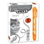 Jovi Twist Stick 5'li TURUNCU Yüz Boyama Kalemi