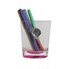 KALEMLİK PEMBE DENİZ KABUĞU AKRİLİK  OFİS GERECİ 9X6X11CM 250ML