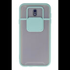 Newface Samsung Uyumlu Galaxy J7 Pro / J730 Kılıf Palm Buzlu Kamera Sürgülü Silikon