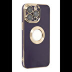 Newface iPhone 14 Pro Kılıf Store Silikon - Derin Mor