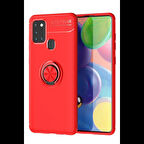 Joy Tekno Samsung Galaxy M31 Kılıf Range Yüzüklü Silikon