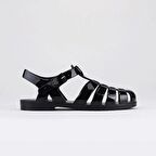 Igor Biarritz Brillo Kadın Siyah Rugan Sandalet