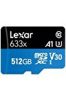 Lexar 512 Gb 633x U3 100mb/s Micro Sdhc Hafıza Kartı LX512GB633X