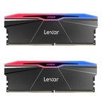 Lexar 32GB (2x16GB) ARES RGB 6400MHz CL30 XMP/EXPO DDR5 Siyah Dual Kit Ram