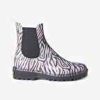 Kadın Yağmur Botu Calvi Toni Pons Ankle Boot Water Zebra