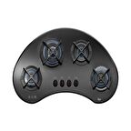 Teka VR 90 4G AI AL TR CI Wok Gözlü Cam Ankastre Ocak Siyah