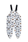 Petityu Köpek Desenli Çocuk Yağmur Pantolonu Çocuk Yağmur Tulumu