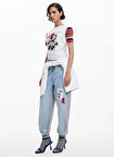 Desigual T-Shirt, S, Beyaz