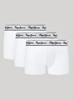 Pepe Jeans Beyaz Erkek Boxer PMU10975 800 PEPE TK 3P