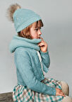 Kız Çocuk Örme Hırka Mavi | 8Y