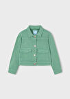 Mayoral Kız Çocuk Twill Ceket 4-8 Yaş Yeşil