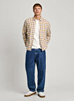 Pepe Jeans Regular Fit Bej Erkek Gömlek PM308732-840 MANEL