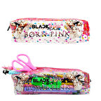 Şeffaf Kalem Kutusu Blackpink Born Pink Desenli Şeffaf Kalemlik