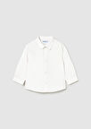 Mayoral Beyaz Uzun Kollu Erkek Bebek Gömlek 124