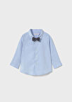 Mayoral Erkek Bebek Papyonlu Mavi Uzun Kollu Gömlek 2111