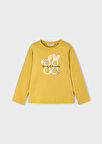 Mayoral Sarı Kız Çocuk Nakışlı Uzun Kollu Tişört 4010