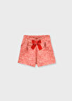 Mayoral Kırmızı Kız Çocuk Fiyonklu Şort 4224