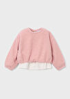 Mayoral Pembe Kız Çocuk Peluş Sweatshirt 4431