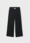 Mayoral Siyah Kız Çocuk Beli Lastikli Geniş Paça Pantolon 7577