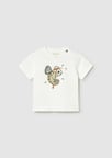 Mayoral Kız Bebek Kısa Kollu T-shirt Krem - 01004