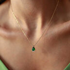 Yeşil Damla  Kolye